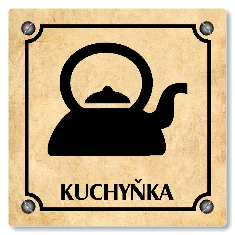 Kuchyňka, 80x80mm, pergamen, Kansas